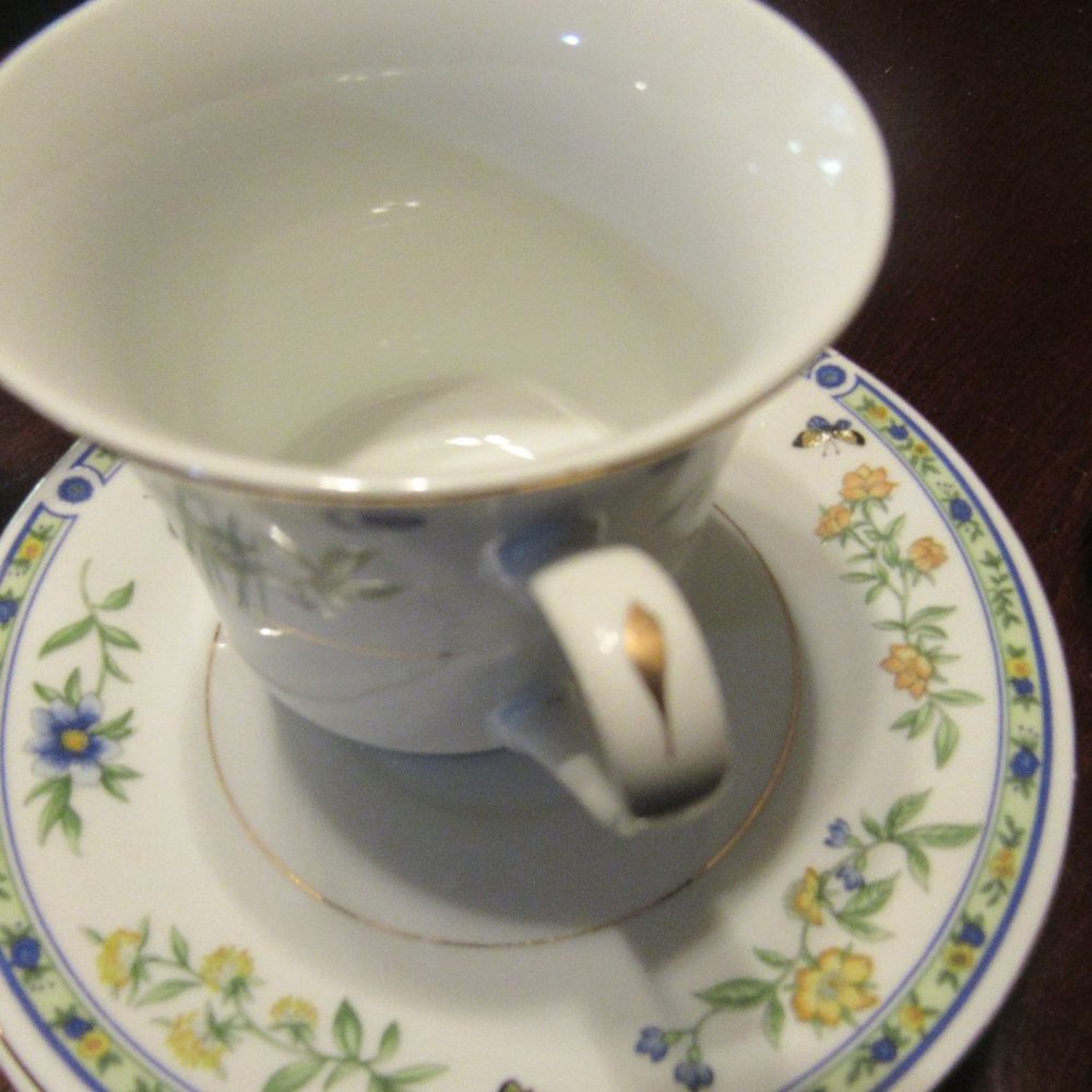 🦋🐦🦋Beautiful Vtg 90's Victorian Porcelain Floral Tea Set Bundle - 3/Set+ - Picture 13 of 15